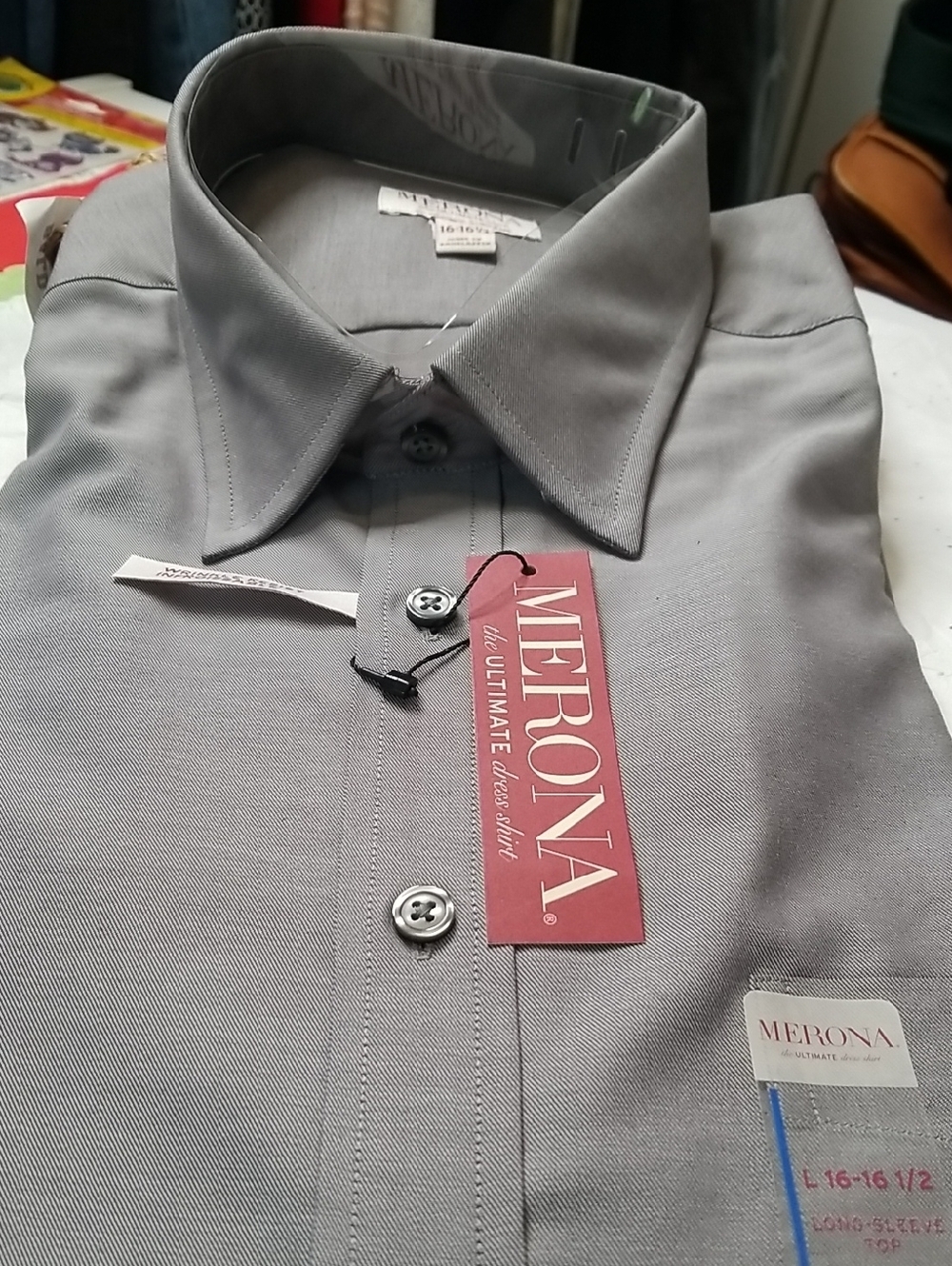 Merona mens shirt size 16-16.5  NWT